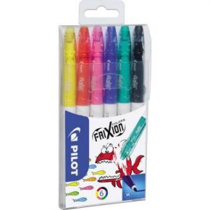 Pisaki wymazywalne Pilot Frixion, 6 kolorów